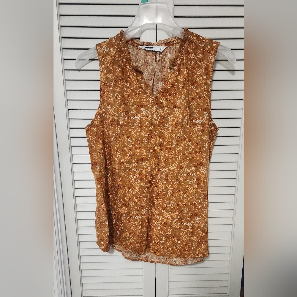 Cotton Blend Sleeveless Top